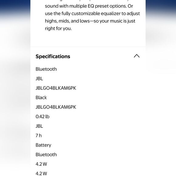 JBL Go 4 Portable Bluetooth Speaker- Black - Picture 10 of 11